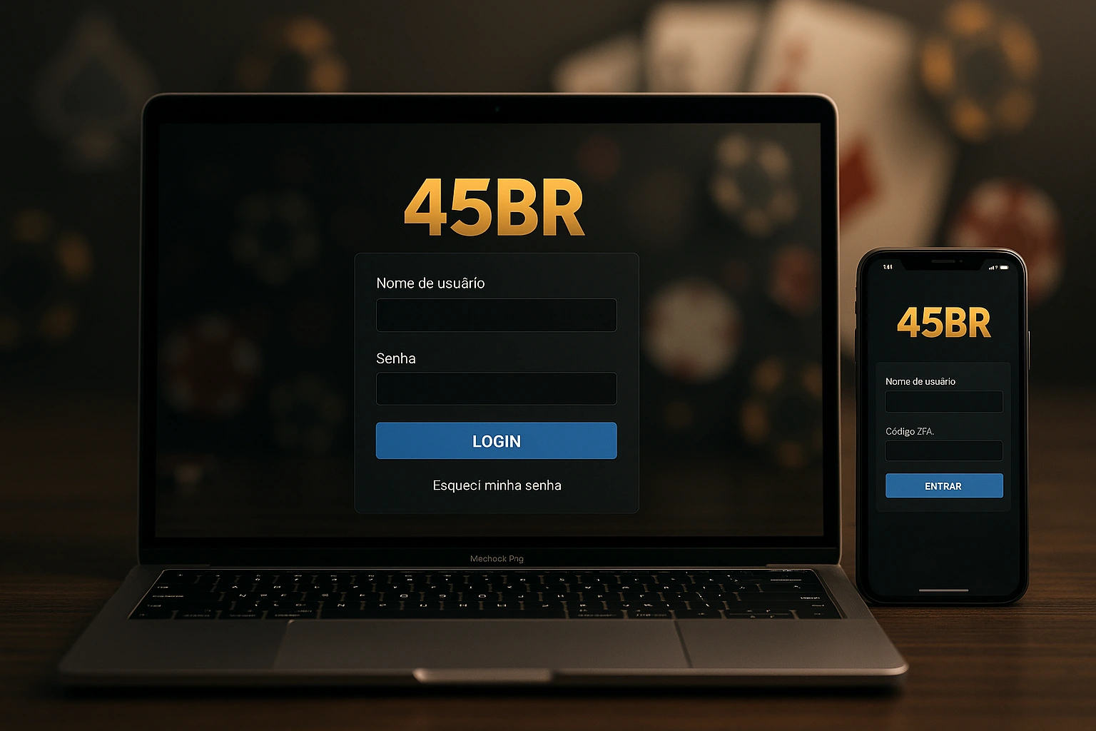 Criar uma nova Conta no plataforma 45BR